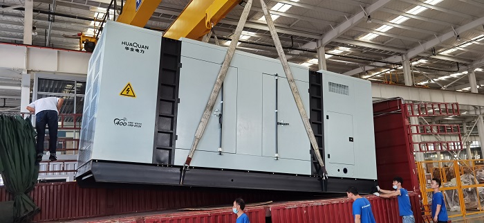 華全房地產(chǎn)業(yè)用靜音柴油發(fā)電機組生產(chǎn)完成，安裝調(diào)試